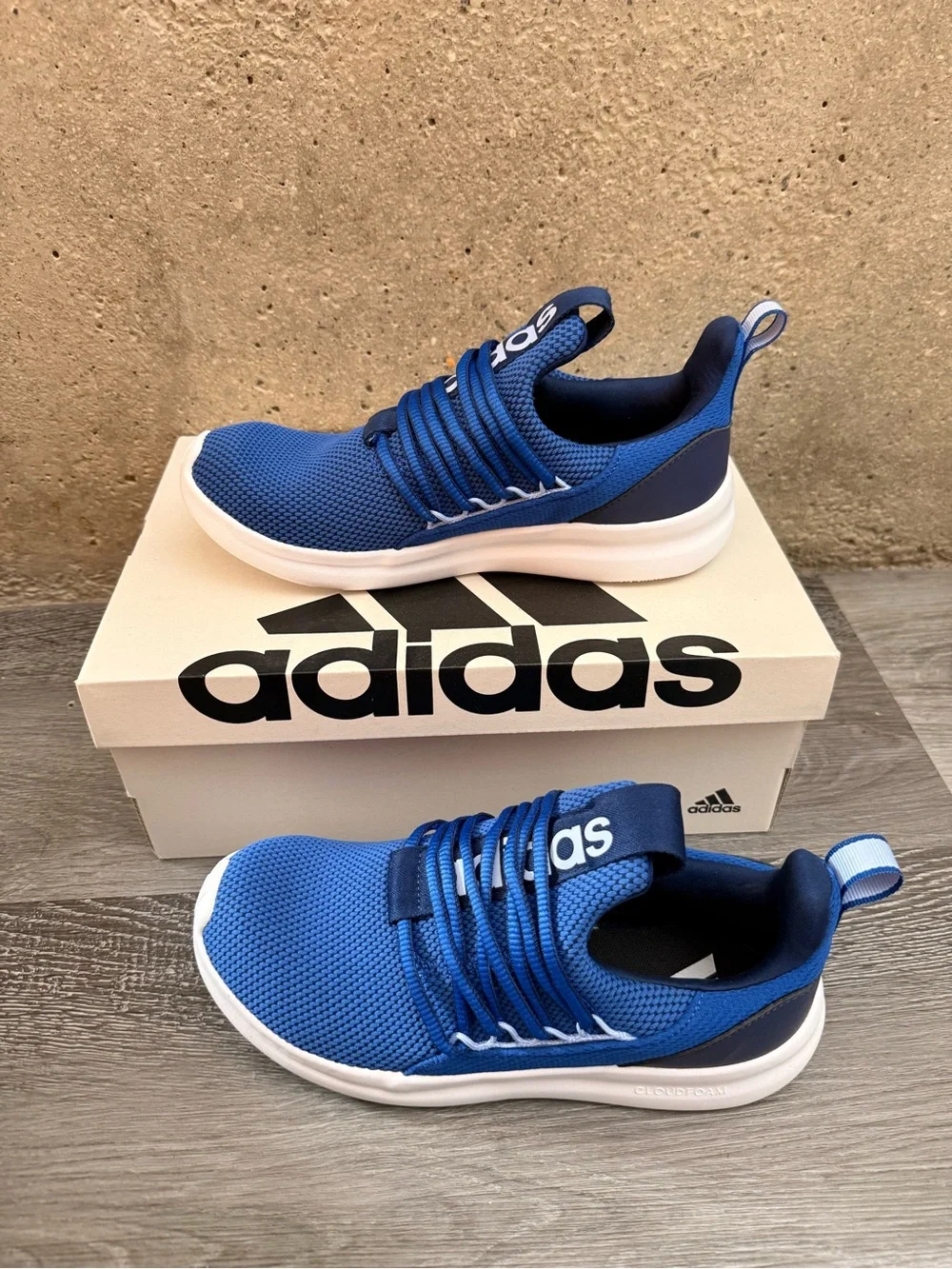 adidas Blue Slip-On Mesh Loafers